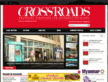 Tablet Screenshot of crossroadsmyanmar.com